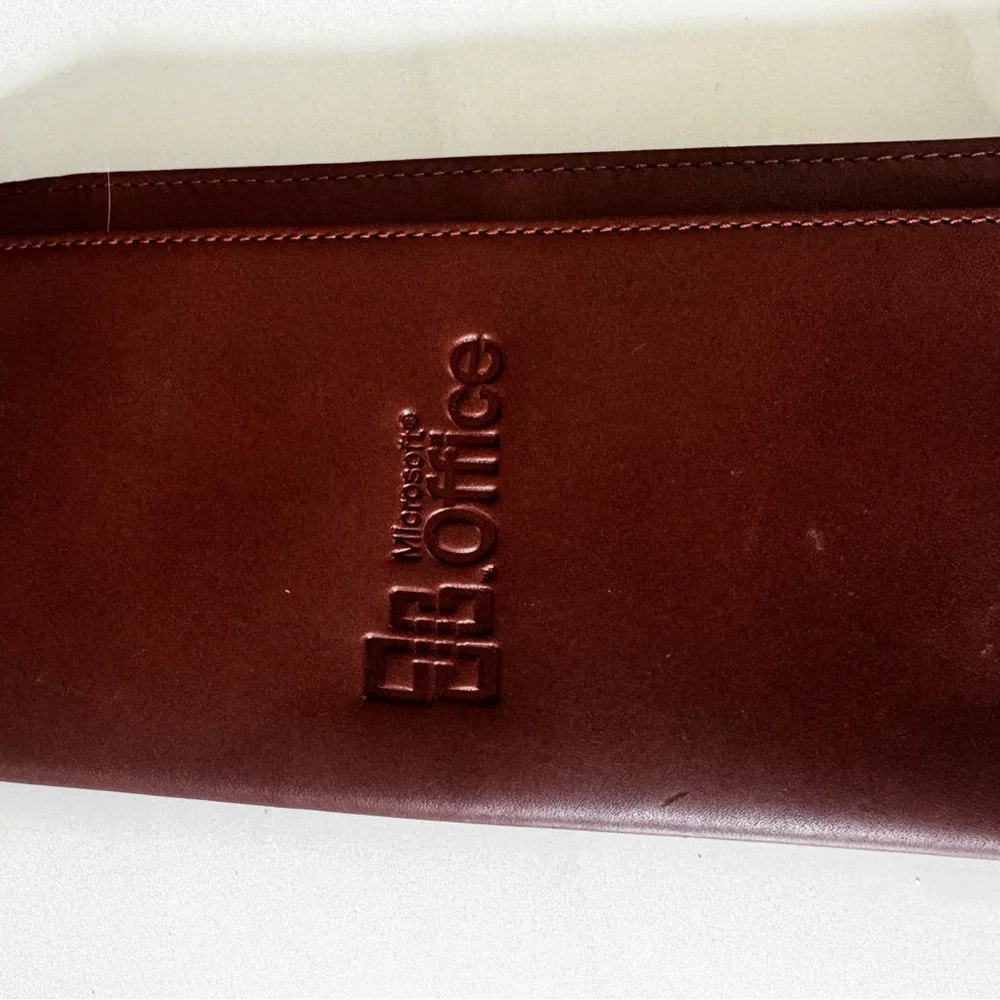 Microsoft Brown Leather Accessory Case
